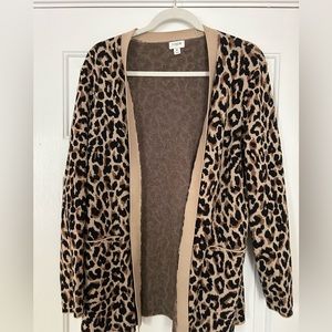 🖤🤎🐆Cheetah print J. Crew cardigan